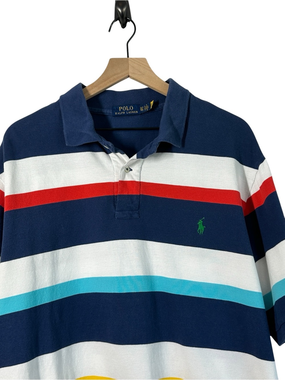 Polo by Ralph Lauren Men Shirt XLT Striped Mesh Polo Classic Cotton Stylish - Picture 4 of 9